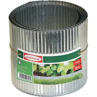Bellissa Rasenkante kleine Welle 500 x 14 cm silber