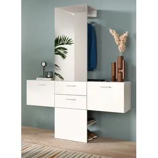 inn.furn Garderobe Set 3-teilig Carry 156 x 190 cm Weiß