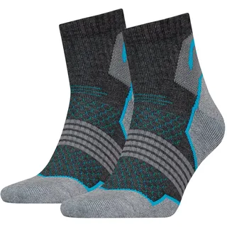 Head Herren Quarter 2p Sportsocken Not Applicable, Grau (Grey/Blue 418), 35/38 (Herstellergröße: 035)