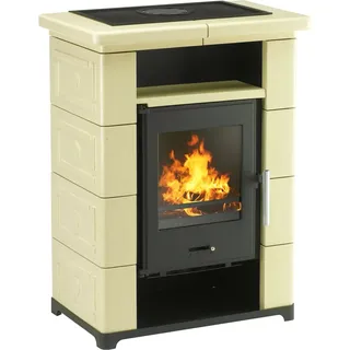 Wamsler Montafon Kaminofen Keramik Beige 7 kW