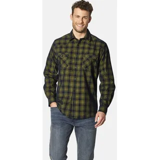 Karohemd BABISTA "Cordhemd ELMOSSI", Herren, Gr. XL, weit, gelb (gelb kariert), Obermaterial: 100% Baumwolle CO., Hemden Karohemd