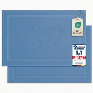 Komfortec Badteppich Hellblau 50 x 80 cm
