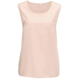 Trägertop GOLDNER "Kurzgröße Top aus feinster Seidenmischung", Damen, Gr. 23, rosa (puder), Obermaterial: 60% Seide silk. 35% Polyamid PA. 5% Elasthan EL., festlich, normal, Sonstiges, Tops Trägertop, Ohne