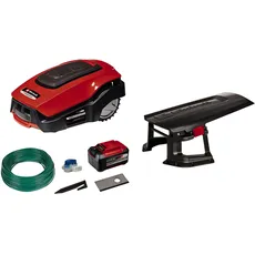 Einhell Mähroboter FREELEXO 1200 LCD BT Power X-Change (Li-Ion, 18 V, Multizonenmäher, Bluetooth App, 18 cm Schnittbreite, inkl. 5,2 Ah Akku, 4 Klemmen, Garage)