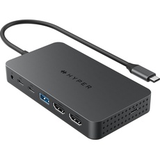 Bild HyperDrive Universal USB-C 7-in1 Dual HDMI Mobile Dock - Grey Passend für Marke: USB-C®