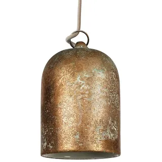 Creative Cables Mini Lampenschirm. Xs Keramik Lampenschirm Für Aufhängung - Copper Green Effect / White - One Size