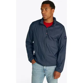 Blouson TOMMY HILFIGER "TECH LIGHTWEIGHT STAND JACKET", Herren, Gr. M, blau (desert sky), Web, Obermaterial: 100% Polyamid, Jacken Blouson