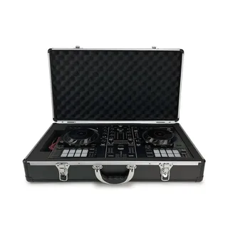 Unison Case für Hercules DJ Control Inpulse 500, Schutzkoffer (Hochwertiger Transportkoffer, mit individuell gestanztem Schaumstoff, Metallverschlüsse, ergonomischer Gummigriff)