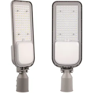 Lumiled LED Straßenlaterne 100W 14000 Lm Straßenlampe 4000K Neuralweiß Straßenleuchte Außenleuchte IP65 Wasserdicht Mastleuchte Wegeleuchten Parkplatz Beleuchtung Hofbeleuchtung Wandleuchte