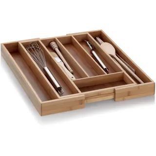 Kela Bambus Besteckkasten 28,5-39 x 34 x 5 cm 1-tlg. bronze