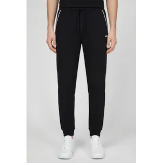 Pyjamahose BOSS "Unique", Herren, Gr. XXL, N-Gr, schwarz 001, Jersey, Obermaterial: 95% Baumwolle, 5% Elasthan, lang, Hosen Pyjamahose, bequeme Jogginghose