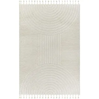 Livabliss Kurzflorteppich Matilda 160/213 cm Elfenbein , Weiß , Textil , Grafikmuster , Rechteckig , 160x213 cm , Oeko-Tex® Standard 100 , in verschiedenen Größen erhältlich , Teppiche und Böden, Teppiche
