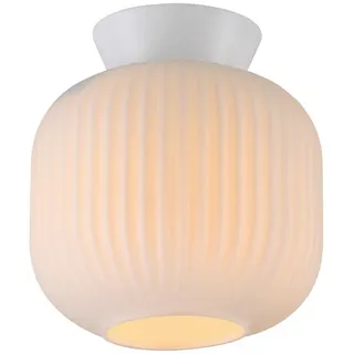 Schöner Wohnen Deckenleuchte , Weiß , Metall, Kunststoff, Glas , 20x22x20 cm , Schutzklasse I (Erdungsanschluss) , Lampen & Leuchten, Leuchtenserien