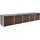 Garten-Hochbeet Verzinkter Stahl 400 x 80 x 77 cm Braun