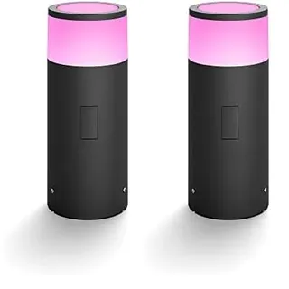 Philips Hue White and Color Ambiance LED Calla Extension for Outdoor use, dimmable, up to 16 Million Colors, controllable via app [Energy Class G] (Packung mit 2)