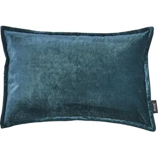 done.® »Glam« unifarben, Reißverschluss, Kissenhüle ohne Füllung, 1 Stück blau