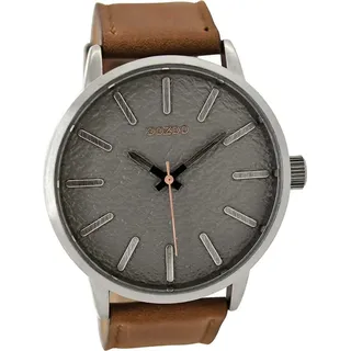 Oozoo Herren Armbanduhr braun Analog C9025 Timepieces Lederarmband D2UOC9025