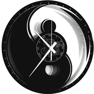 Instant Karma Clocks Wanduhr 30,0 cm schwarz