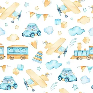 Homemania Bedruckter Teppich Baby Dream 4 für Kinder, Dekoration für Haus, rutschfest, für Wohnzimmer, Wohnzimmer, Schlafzimmer, Mehrfarbig aus Polyester, Baumwolle, 100 x 200 cm