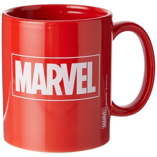 Marvel Comics Kaffeetasse (Marvel Logo Design) rote Keramiktasse 325ml - Offizielles Lizenzprodukt