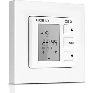 Nobily ZS2 mit Astro-Funktion Werksausführung Rolladenzeitschaltuhr | Rolladen Zeitschaltuhr Rolladenuhr f. Rolladenmotor Rohrmotor Rolladenantrieb - Weiß