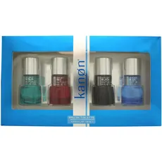 Kanon Sport Gift Set Eau de Toilette, 4 x 15 ml, Aqua, Rot, Schwarz, Blau