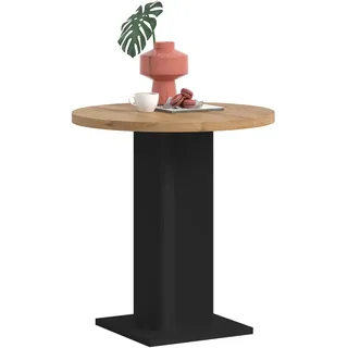 xonox.home Gustav 70 x 76 x 70 cm schwarz/Artisan Eiche Nachbildung