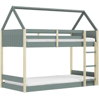 CaliCosy Etagenbett OSCAR 90 x 190 cm Holz lackiert Grün