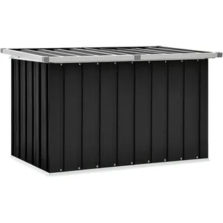 Gartenbox aus Metall Groß Garten Auflagenbox XXL Garten Aufbewahrungsbox Gartenbox Kissenbox Gerätebox Gartentruhe für Gartengeräten Poolzubehör Spielzeug 109 x 67 x 65 cm Anthrazit - Grau