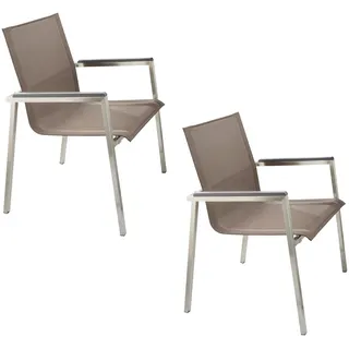 Destiny Gartensessel ALTOS II 65 x 56 x 87 cm beige 2 St.
