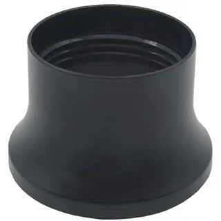 Hoher Schraubring E27 Kunststoff Schwarz Ø 57,5mm H. 37mm – Gewindering für Lampen-Fassung, Lampenschirm oder Glas-Elemente