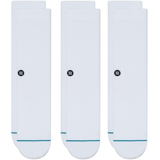 Stance Icon Herren Socken 3er-Pack,White,M