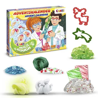 MAGIC DOUGH Adventskalender für Kinder – Spielzeug Adventskalender mit Knete, 24 tolle Überraschungen mit intelligenter Superknete