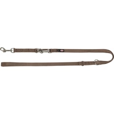 Trixie Premium adjustable leash, XS–S: 2.00 m/15 mm, brun (XS, S, Hund, Hundesport), Halsband + Leine