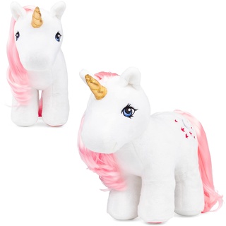 40-Jähriges Jubiläum Plüschtier Traumtänzer, My Little Pony, Basic Fun, 35332, Retro-Pferde-Geschenke für Mädchen und Jungen, sammelbares Vintage-Pferde-Spielzeug für Kinder, Einhorn-Stofftiere für Jungen und Mädchen ab 3 Jahren