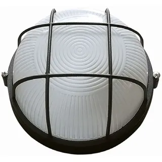 Outdoor Wandleuchte Maritim Schwarz Weiß Bullauge IP44 Außenlampe Garten Haus