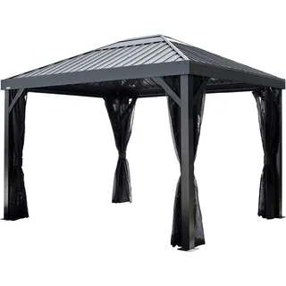 Sojag Pavillon Kiruna 1012 Anthrazit 299,3 cm x 364,3 cm x 297,6 cm