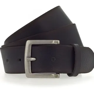 Mustang Herrengürtel Leder 4 cm schwarz 80