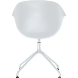 Paperflow 2 meet powered by PAPERFLOW Schalenstühle MOON CHMOONX2.13.13 weiß Kunststoff
