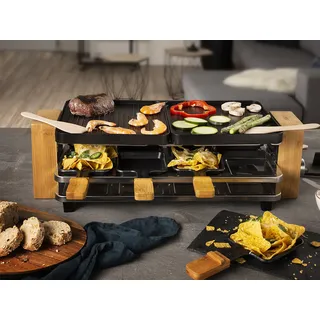 Princess 162918 Raclette Pure 8 – Wendeteller – Geeignet für 8 Personen - Gold