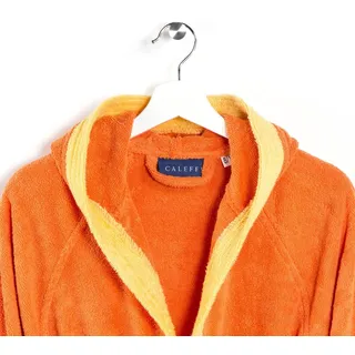 CALEFFI - Bademantel Kinder – Weicher Kinderbademantel aus Baumwolle und Frottee, Jungen & Mädchen mit Kapuze und Gürtel