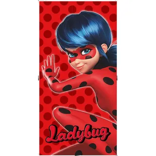 Jerry Fabrics Miraculous Ladybug Badetuch 70 x 140 cm rot