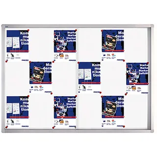 Franken Schaukasten PRO silber 18x DIN A4