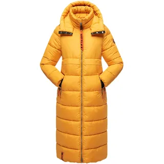 Steppmantel NAVAHOO "Steppmantel Kristallblume", Damen, Gr. XS, gelb, Obermaterial: 100% Polyester PES.  Obermaterial: Futter: 100% Polyester PES. 100% Polyester PES., Mäntel Steppmantel