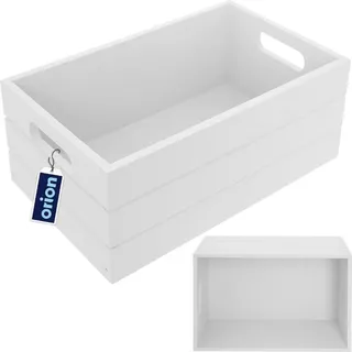 ORION GROUP Aufbewahrungskiste 36 x 26 x 15 cm 1-tlg. Weiß