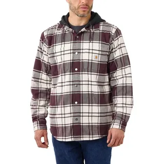 CARHARTT Flannel-Fleece Kapuzenhemd Beige M