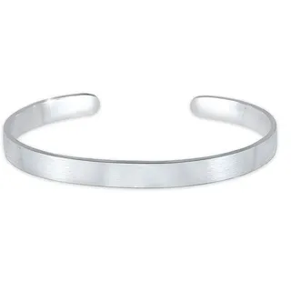 KUZZOI Armband Basic Bangle Matt 925 Silber«, silberfarben
