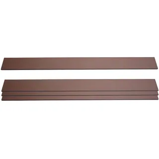 Mendler Windschutz 180 x 16 x 1,7 cm Braun WPC 4 St.