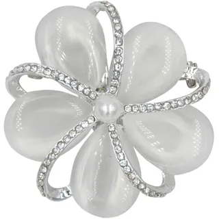 Firetti Brosche »Schmuck Geschenk Ansteckschmuck Viola« (), silberfarben