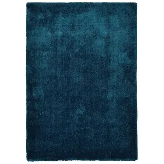 Tom Tailor Shaggy Teppich Cozy Hochflorteppich 50 x 80 cm Blau/Grün/Petrol